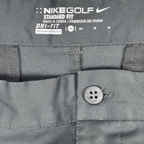 Nike Golf Shorts Men's 34 Black Chino‎ Tour Performance Dri-Fit Stretch Athletic - Picture 9 of 16